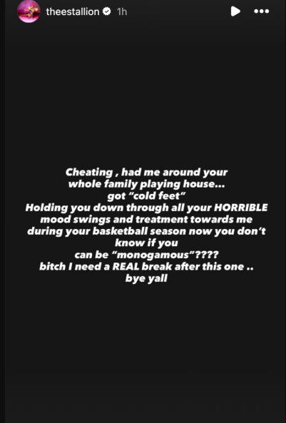 Rapper Megan Thee Stallion announces split from Klay Thompson amid cheating allegations