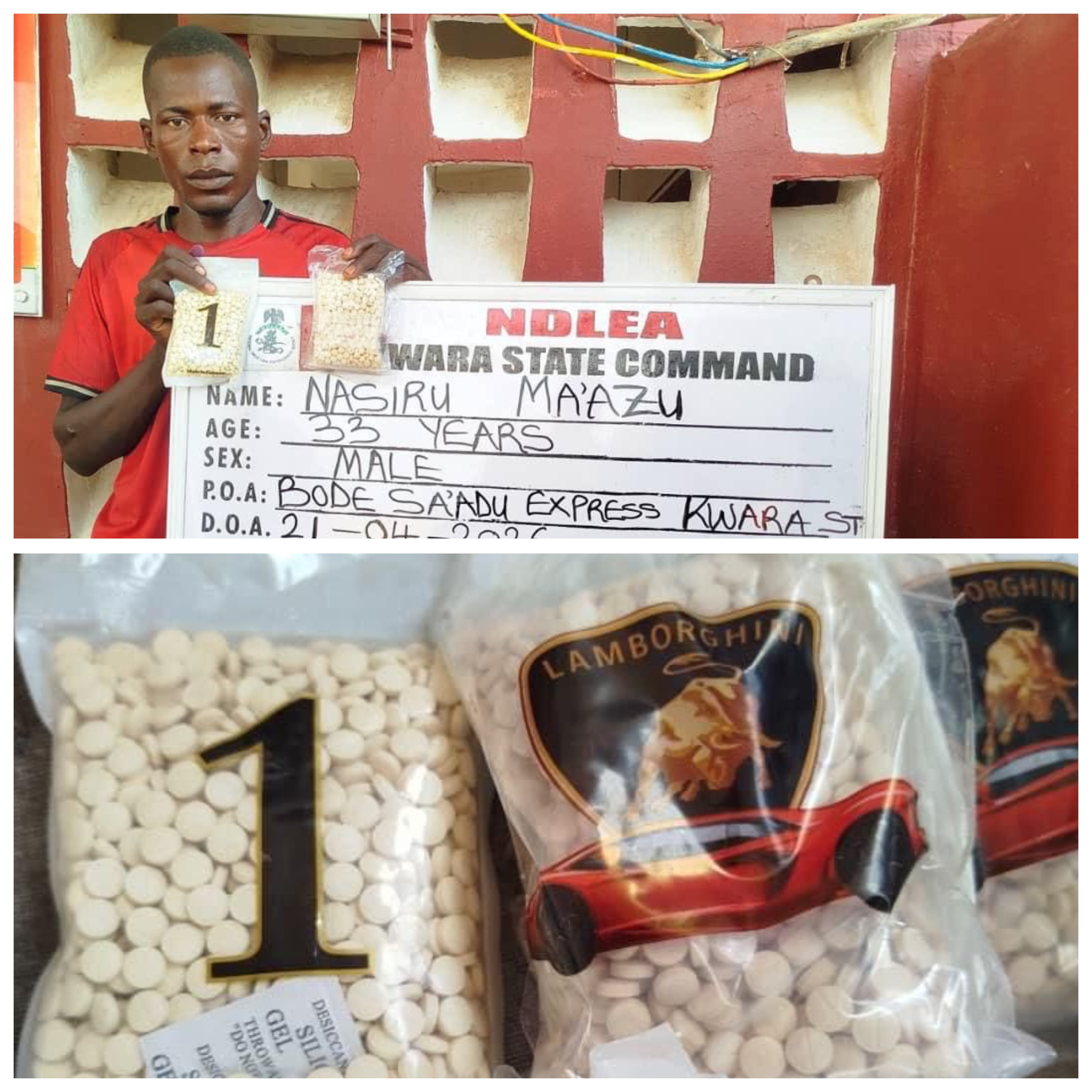 Suspect arrested as NDLEA intercepts terror drug ?captagon? in Kwara