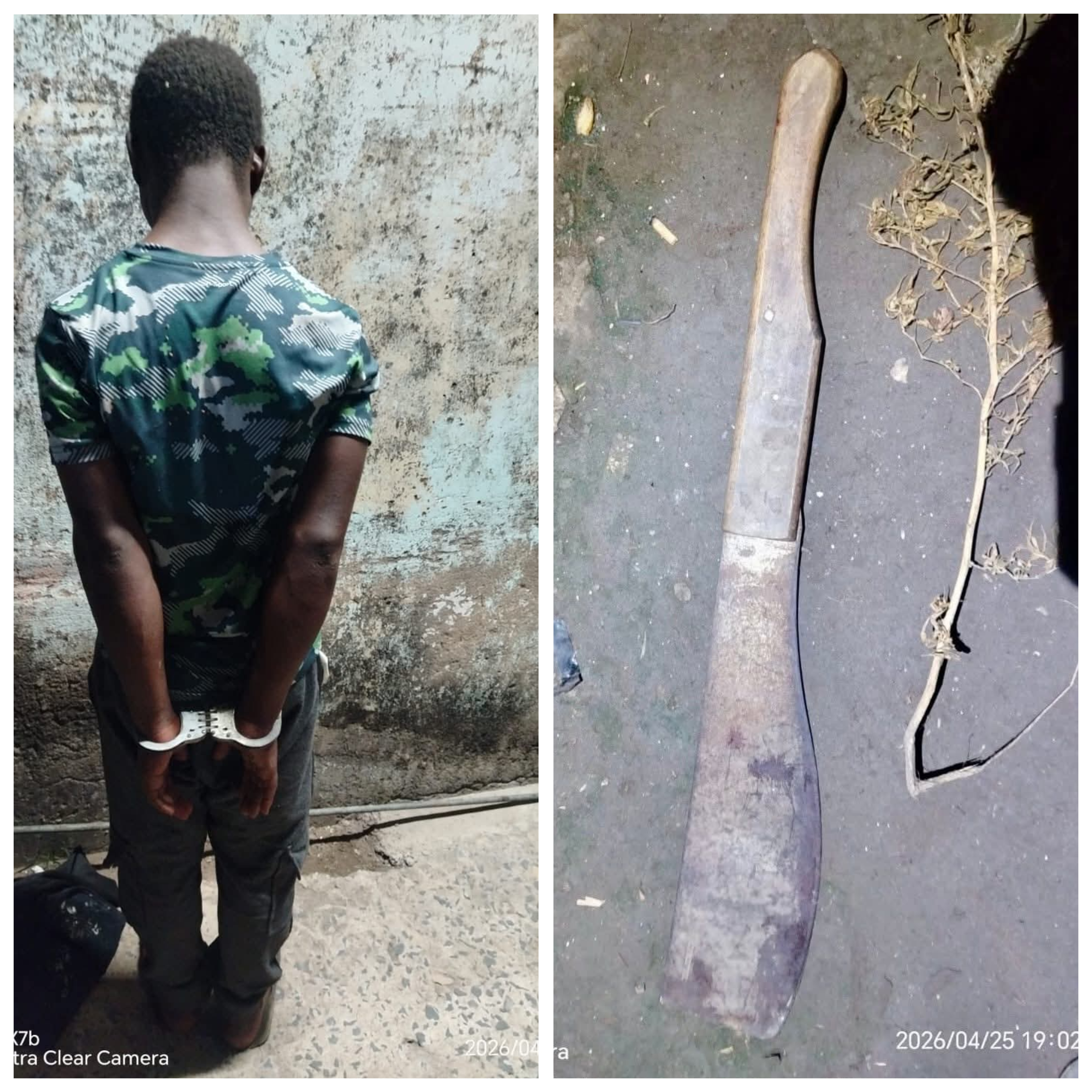 Suspect attacks man who confronted him for defecating in front of his residence