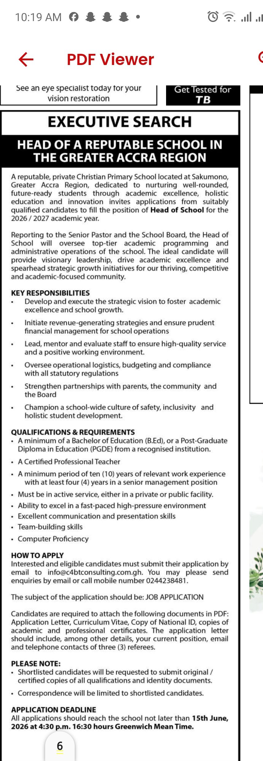1778844340 847 Friday Advertised Jobs In Newspapers Today