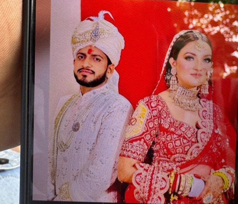 Newly married beauty queen falls to her d