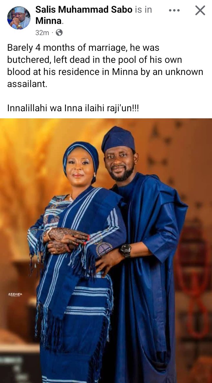 Assailants k!ll man 4 months after his wedding in Niger State