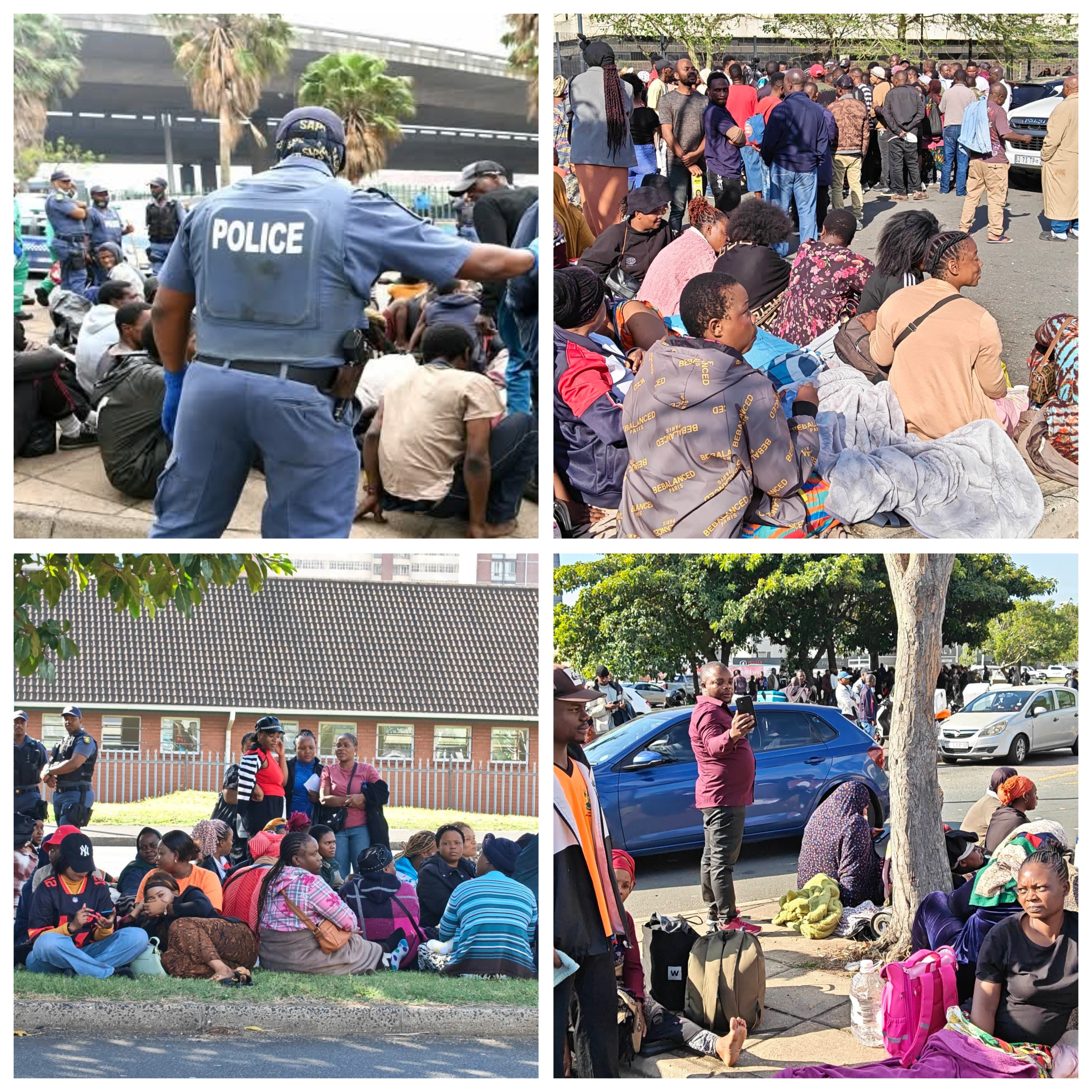 Xenophobia: Foreign nationals seek safety at Durban police station in South Africa amid alleged d3ath threats and harassment