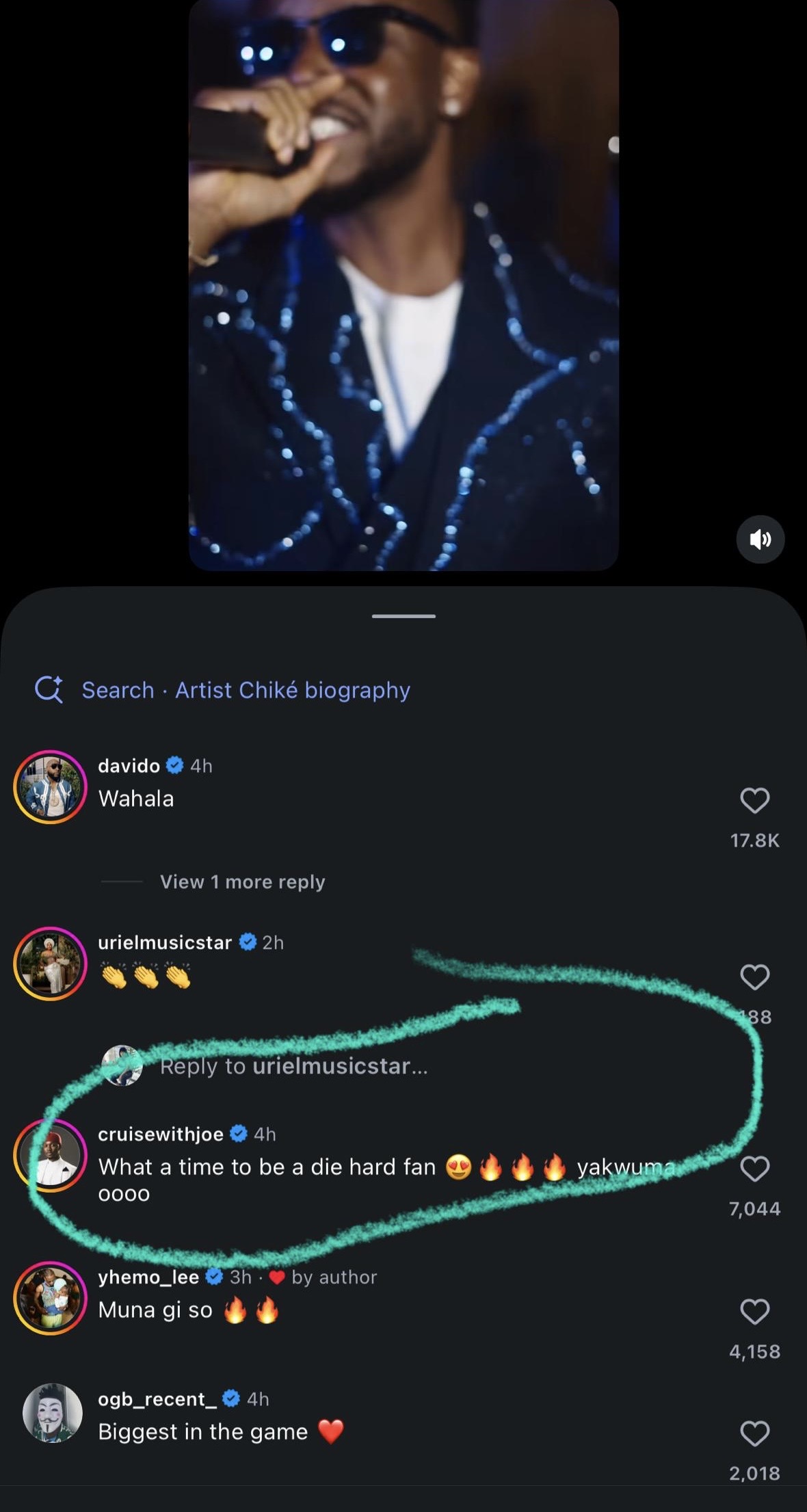Singer Chike unbothered as he shares first video days after he was linked to Frank Edoho and wife cheating scandal; peep Davido?s comment