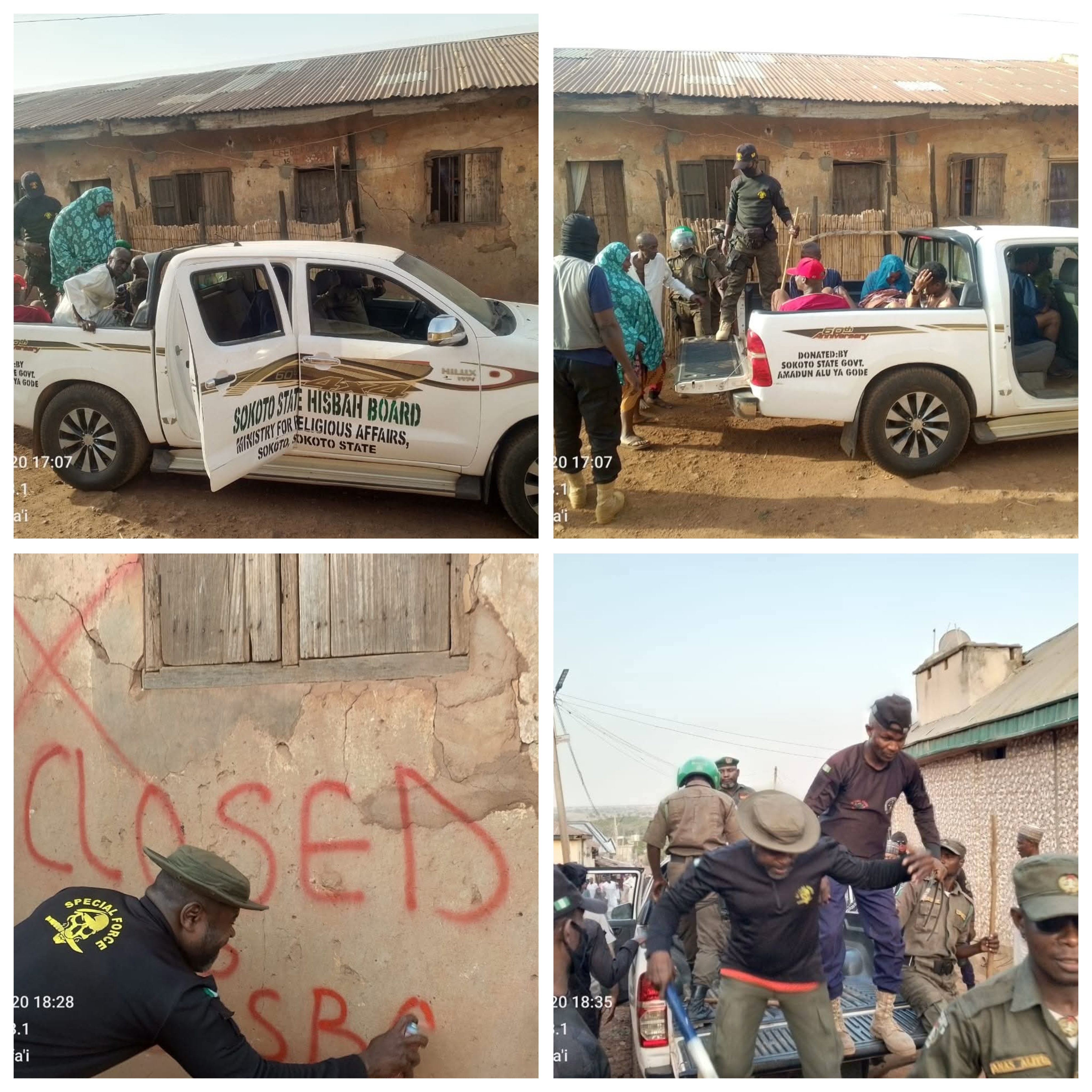 Sokoto hisbah raids suspected brothel, arrests 11 men and women