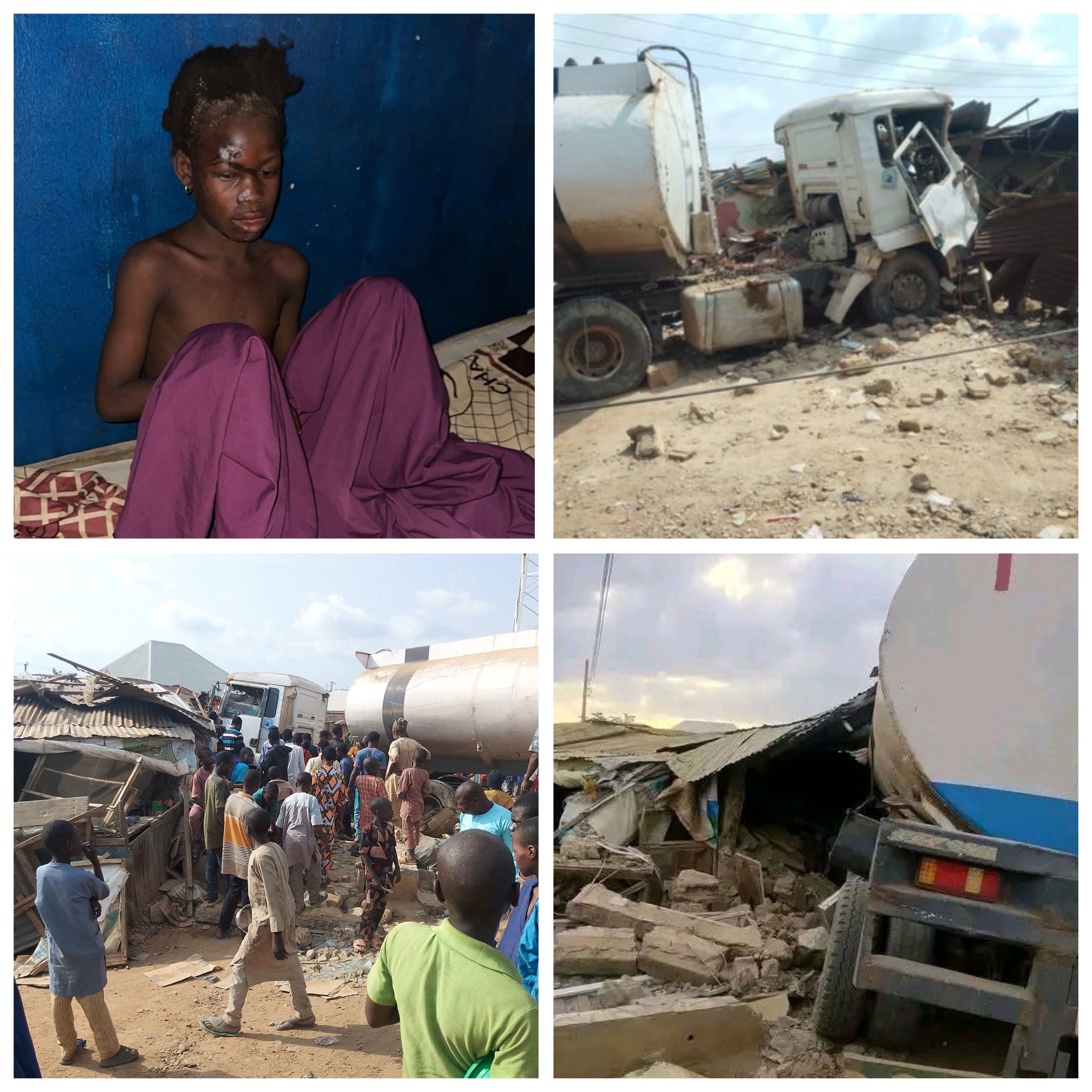 Tanker crashes into house, k!lls woman and her 10-year-old grandson in Suleja