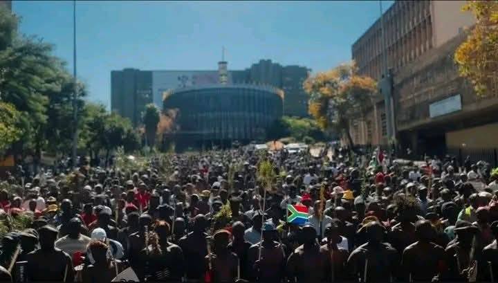 Thousands of people take to the streets across several of South Africa?s major cities to protest against immigration (Video )